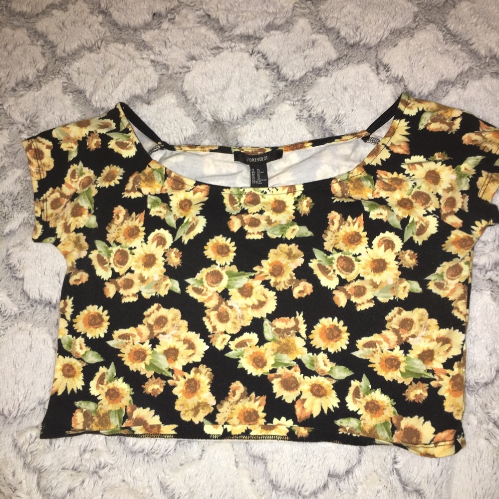 Sunflower Crop top from Forever 21